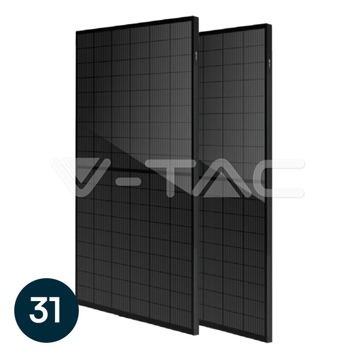 410W Моно Соларен Панел 1722x1134x35мм Черна Рамка Пале 31бр TIER 1