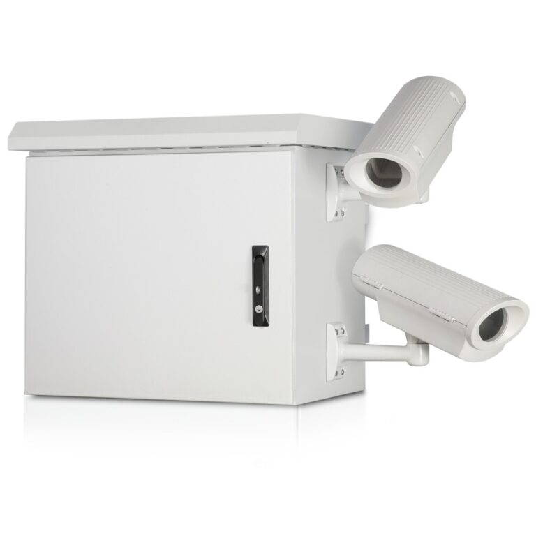 FORM MBS-9U450 19" рак шкаф 9U 600/450mm за външен монтаж на стълб, удобно решение за видеонаблюдение