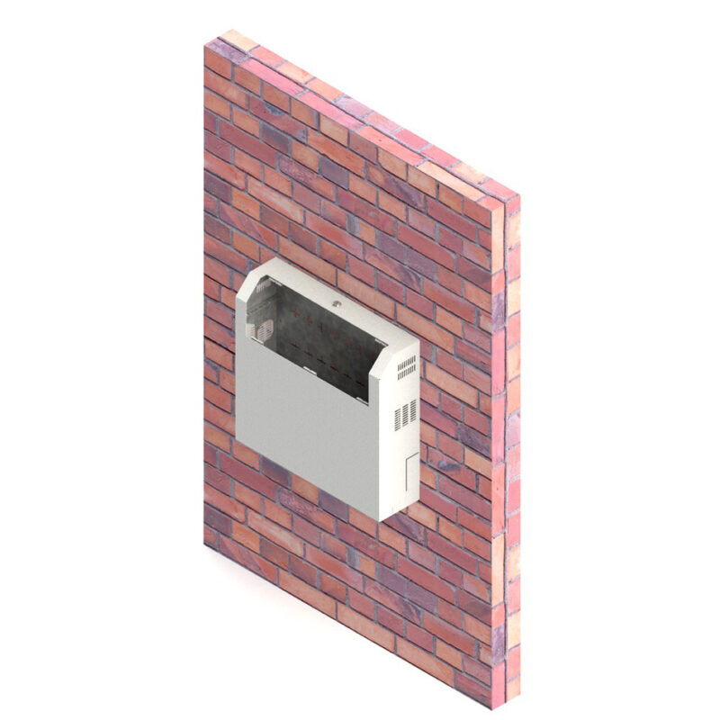 FORMRACK FORM-SLM-5U 19" шкаф 3U+2U 500/480мм за монтаж на стена или таван,цвят на корпуса бял