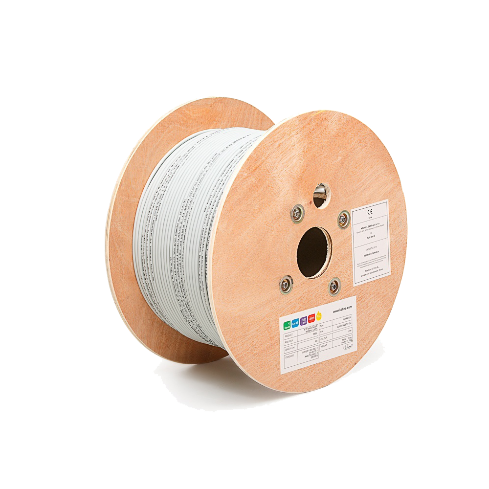 Keline, KE300S24LSOH-Dca FTP (F/UTP) кабел, категория 5E, 300 MHz, LSOH, Euroclass Dca - s2, d1, a1 Keline, KE300S24LSOH-Dca FTP (F/UTP) кабел, категория 5E, 300 MHz, LSOH, Euroclass Dca - s2, d1, a1