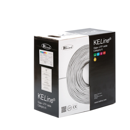 KE400U23LSOH-Dca UTP (U/UTP) кабел, категория 6, 400 MHz, LSOH, Euroclass Dca - s2, d2, a1, Keline