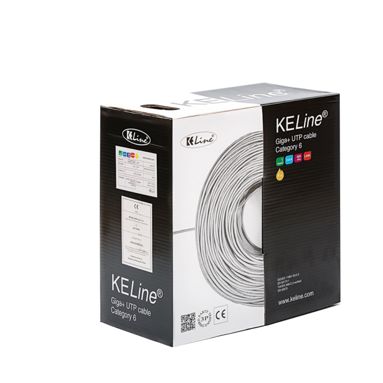 KE400U23LSOH-Dca UTP (U/UTP) кабел, категория 6, 400 MHz, LSOH, Euroclass Dca - s2, d2, a1, Keline