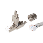 KELine KE-FFT45-C6AS Field terminated, toolless RJ45/s connector for Cat.7A, Cat.7, Cat.6A cables