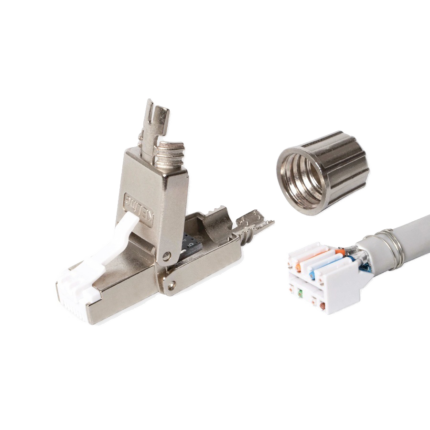 KELine KE-FFT45-C6AS Field terminated, toolless RJ45/s connector for Cat.7A, Cat.7, Cat.6A cables