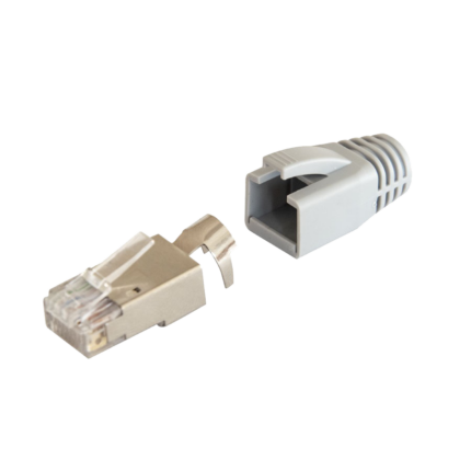 RJ45 конектор KELine за Cat.7A, Cat.7, Cat.6A, Cat.6 кабели за структурни кабелни системи