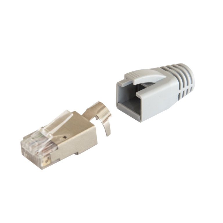 RJ45 конектор KELine за Cat.7A, Cat.7, Cat.6A, Cat.6 кабели за структурни кабелни системи