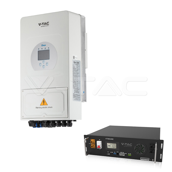 5.12kWh LiFePO4 Батерия 11377 и 6kW Инвертор Deye 11529