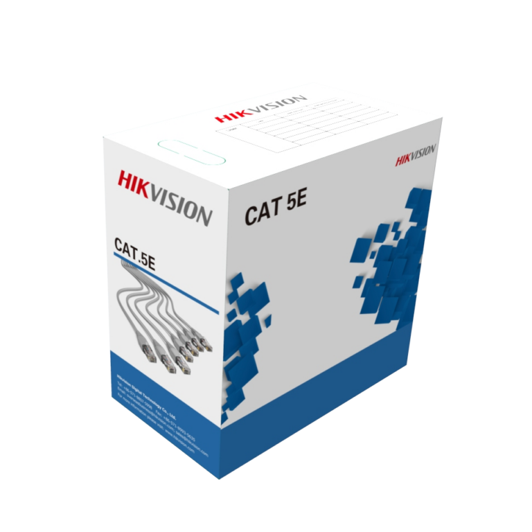 HIKVISION DS-1LN5E-E/E UTP (U/UTP) неекраниран кабел, 4x2x0.45, Категория 5E, 100 MHz, Euroclass Eca