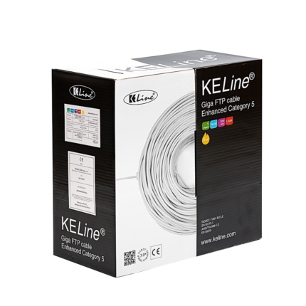 KELine KE300S24LSOH-Dca-RLX FTP (F/UTP) екраниран кабел (общ екран с фолио), 4x2xAWG24, Категория 5E, 300