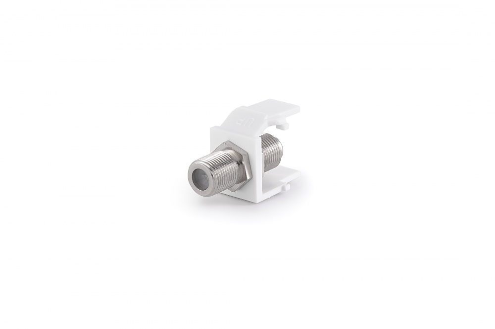 KELine KE-AD-FF Snap-In Adapter свързващ модул F - Connector, възможност за монтаж в пач пане KELine KE-AD-FF Snap-In Adapter свързващ модул F - Connector, възможност за монтаж в пач пане