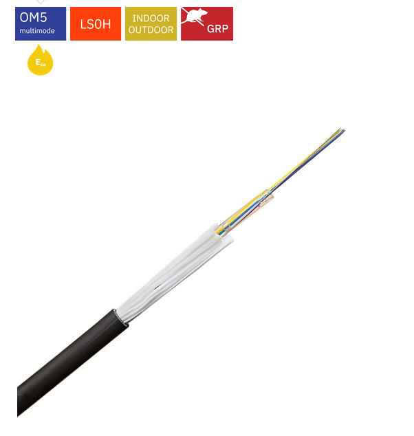KELine CLTD08OM5-Dca 8 ОВ универсален central loose tube оптичен кабел, Euroclass Dca , OM5 50/125 μm, кон