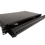 KELine RAB-FO-X15-SL 19" телескопичен (изтеглящ се) оптичен панел (ODF) за 24 x ST-ST или FC-FC Si