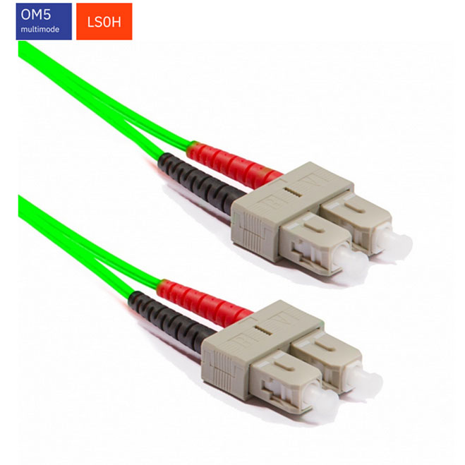 KELine POM5D-SCSC-020 SC-SC Duplex пач корда, OM5 50/125 µm 2м