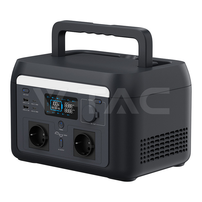 1000W / 614Wh Преносима Захранваща Станция с LiFePO4 Батерия и Wi-Fi