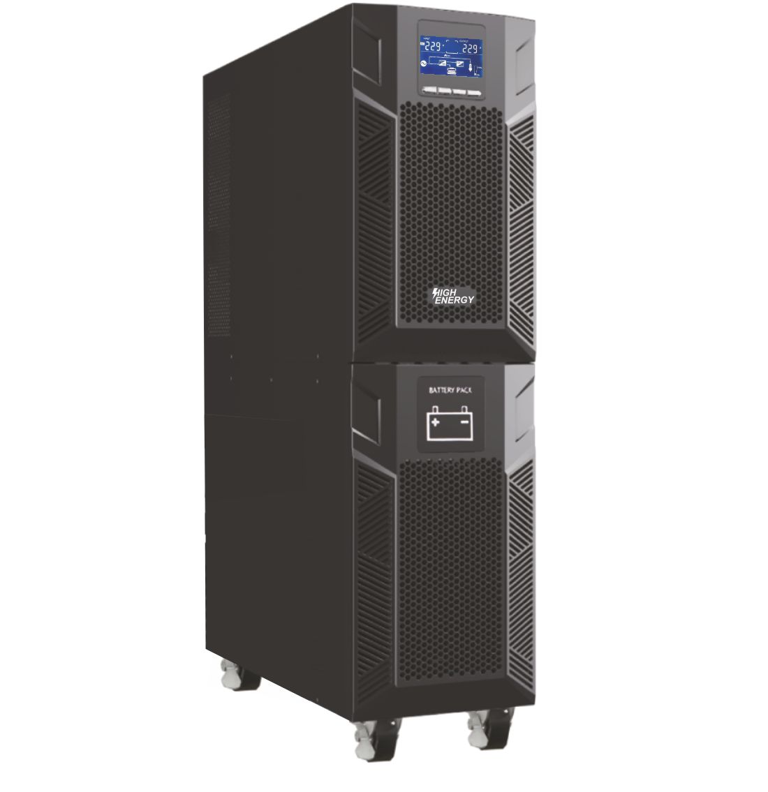 Highenergy MPSIII10KVA Online UPS 10000VA/9000W Pf 0.9, Online технология за непрекъсваеми токозахранващи устройства, Чиста синусоида Highenergy MPSIII10KVA Online UPS 10000VA/9000W Pf 0.9, Online технология за непрекъсваеми токозахранващи устройства, Чиста синусоида