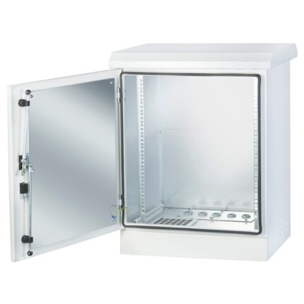19" шкаф 12U 600/600mm за външен монтаж на фундамент