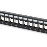 19“ празен панел 24 порт черен с аранж, Assmann