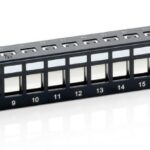 19“ празен панел 24 порта, support bar, Equip
