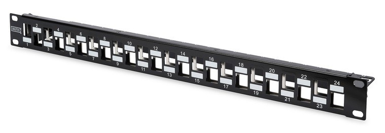 19-prazen-panel-24-porta-za-6a-assmann 19“ празен панел 24 порта staggared, Assmann - Image 1
