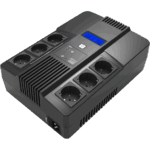 HighEnergy AIO600(Schuko) UPS 600VA/360W, pF 0.6, AIO (All-In-One) Line-Interactive технология, симулирана синусоида, 1 бр. вкючена батерия