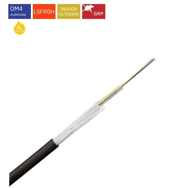 CLTD12OM4-Dca 12 ОВ универсален central loose tube кабел, Euroclass Dca, OM4 50/125 μm