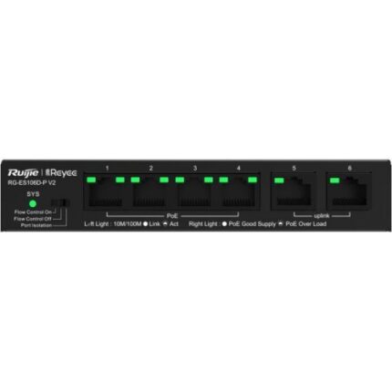 6-портов PoE комутатор Ruijie RG-ES106D-PV2
