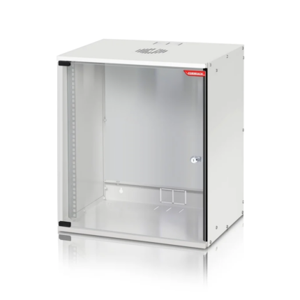 FORM SH-12U 19" Стенен Рак Шкаф – 12U SOHO, 512/400 мм, идеален за малки сървърни решения, видеонаблюдение, телекомуникационно и мрежово оборудване