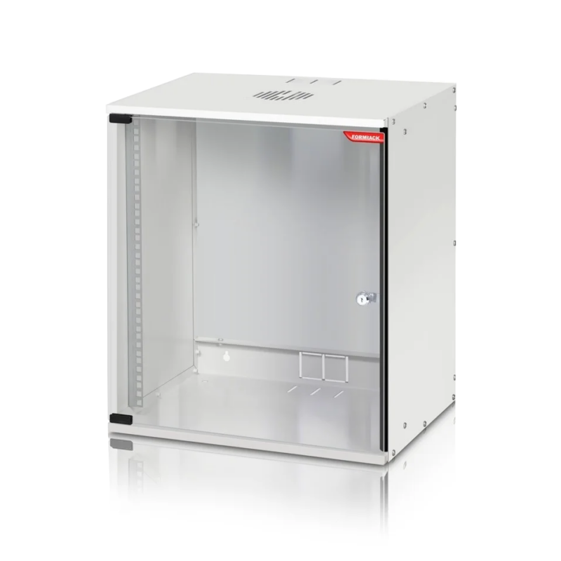 FORM SH-12U 19" Стенен Рак Шкаф – 12U SOHO, 512/400 мм, идеален за малки сървърни решения, видеонаблюдение, телекомуникационно и мрежово оборудване