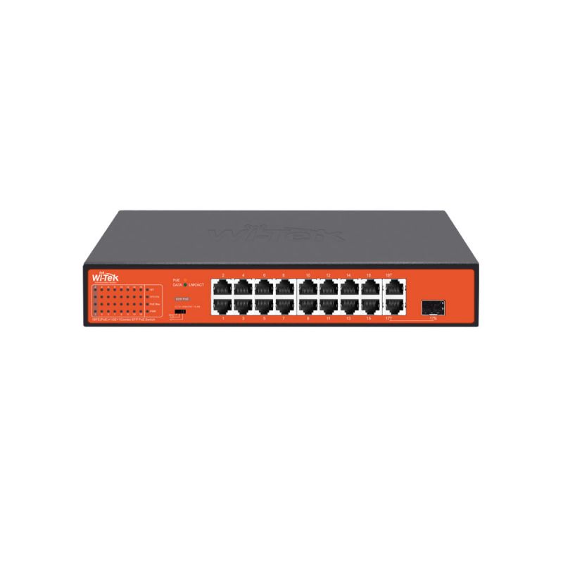 WI-PS518GV4 19-портов PoE комутатор Wi-Tek WI-PS518GV4 - Image 1