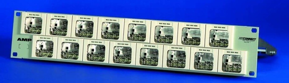 amp-aco-plus-patch-panel-16-port-2u-without-i AMP, ACO Plus Patch Panel, 16 Port, 2U without i - Image 1