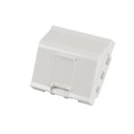 Лицев модул 45x45 за 1xRJ45 ЪГЛОВ, EFB