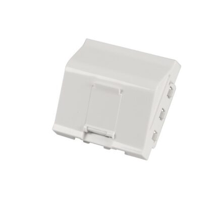 Лицев модул 45x45 за 1xRJ45 ЪГЛОВ, EFB