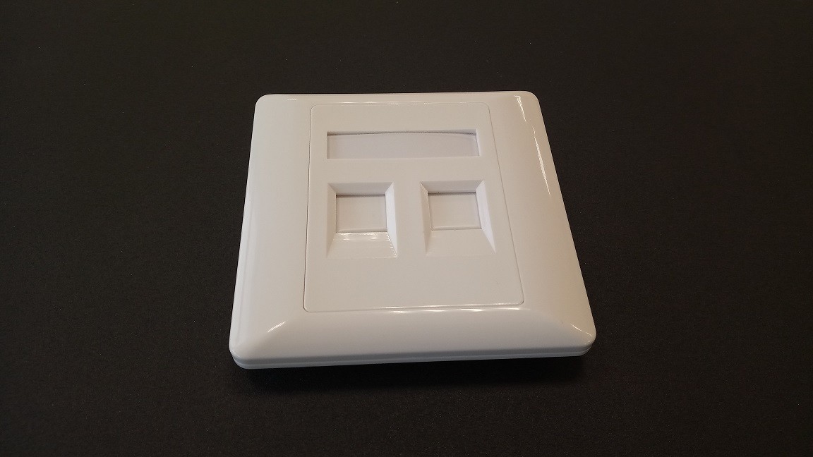 licev-panel-2xrj45-86x86mm Лицев панел 2xRJ45, 86x86mm - Image 1