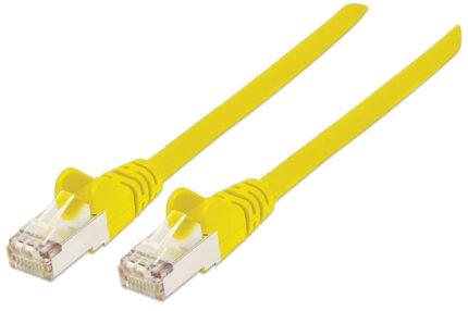 Пач кабел Cat.5e 0.5m FTP жълт, IC