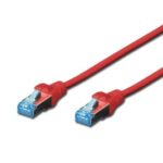 Пач кабел Cat.5e 0.5m SFTP червен, Assmann