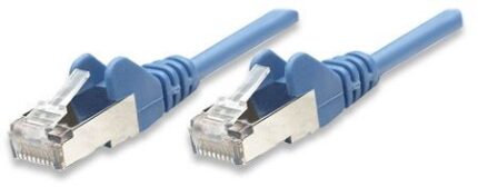 Пач кабел Cat.5e 1m FTP син, IC