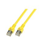Пач кабел Cat.5e 2m FTP жълт, EFB