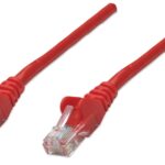 Пач кабел Cat.5e 3m UTP червен, IC Intracom