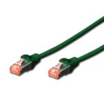 Пач кабел Cat.6 3m SFTP зелен, Assmann
