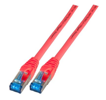 Пач кабел Cat.6A 3m S/FTP червен EFB