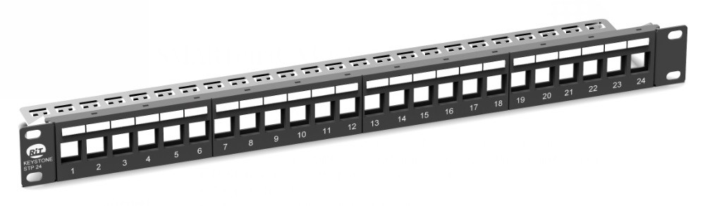 pach-panel-24-porta-za-cat6a-prazen Пач панел 24 порта за cat.6A празен - Image 1