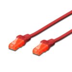 Patch cable Cat.6 3m UTP червен, Assmann