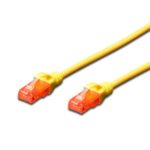 Patch cable Cat.6 3m UTP жълт, Assmann