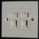 Плочка 2хRJ45 86x86mm, teldor