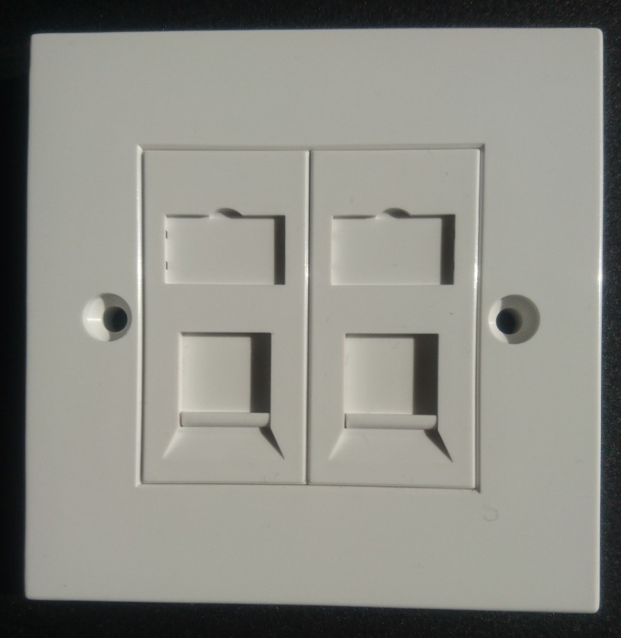 plochka-2khrj45-86x86mm-teldor Плочка 2хRJ45 86x86mm, teldor - Image 1