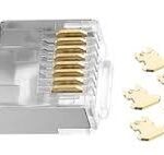RJ45 плъг екраниран 3 prongs Tongrun