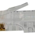 RJ45 плъг неекраниран 3 prongs прозрачен