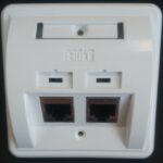 Розетка, 2xSTP Cat.5e под мазилка НЕ СЕ ДОСТАВЯ