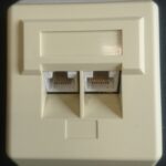 Розетка 2xUTP Cat.5e, слонова кост, WLF
