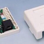 Розетка двойна RJ45/12 UTP Cat. 5e, повърх., EPN